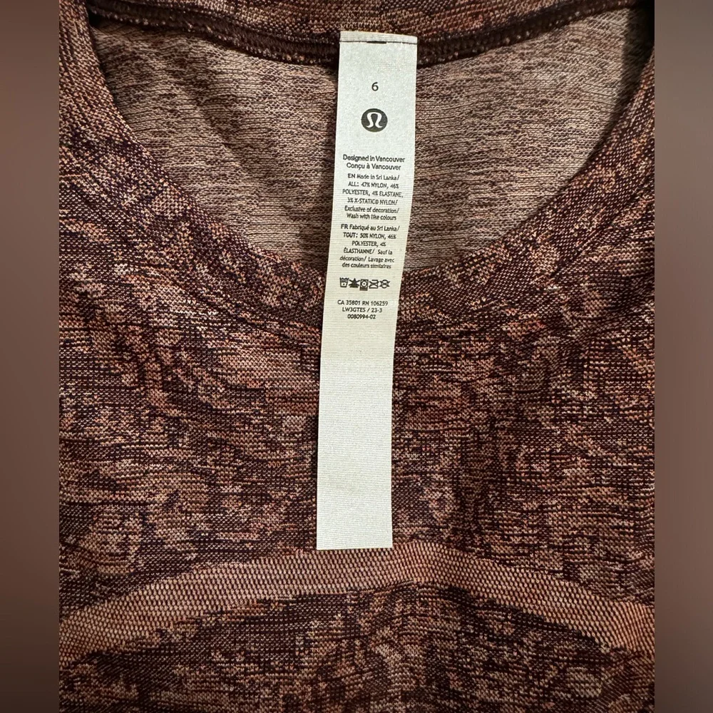 NWT!! Lululemon Swiftly Relaxed Long Sleave - Picture 3 of 5